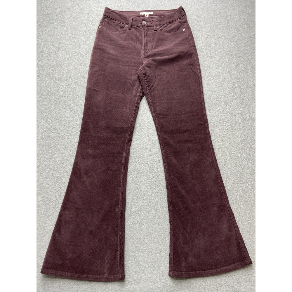 Lucky Brand Burgundy Flare Corduroy Pants